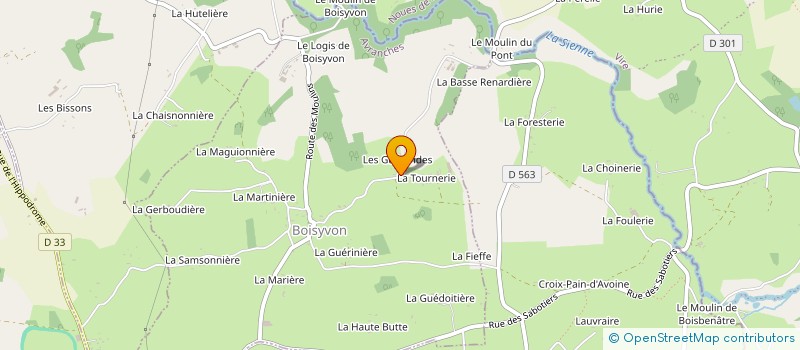 localisation de l'entreprise SCI VERITE  BOISYVON