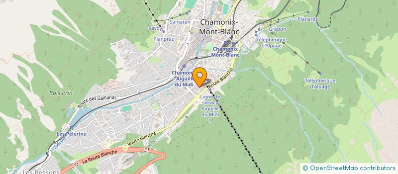 localisation de l'entreprise SCI VERJO  CHAMONIX MONT BLANC