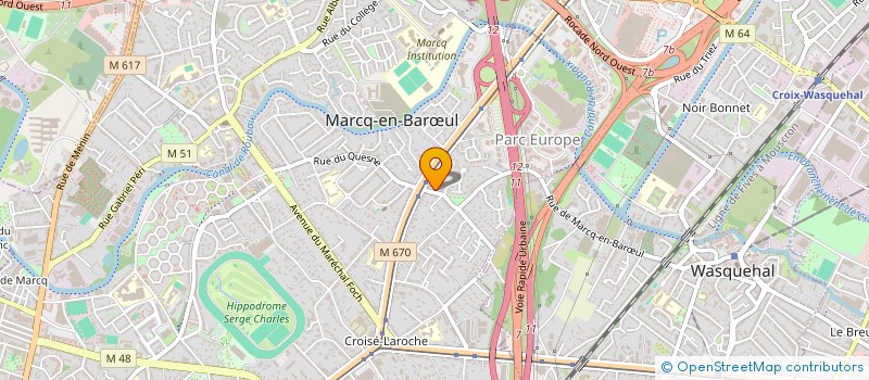 localisation de l'entreprise SCI VERKINDERE à MARCQ-EN-BARŒUL