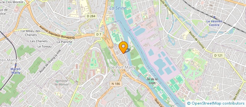 localisation de l'entreprise SCI VERLAINE 23  LE PORT-MARLY