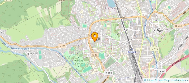 localisation de l'entreprise SCI VERLAINE à BELFORT