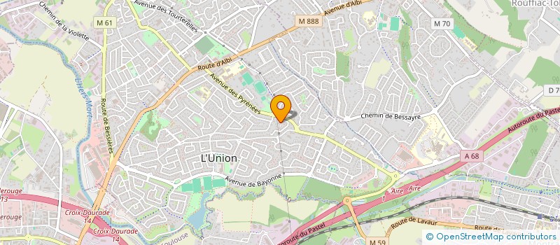localisation de l'entreprise SCI VERLAINE à L'UNION