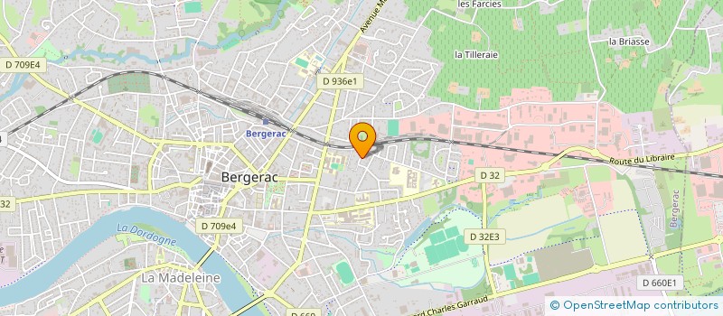 localisation de l'entreprise SCI VERLAINE à BERGERAC