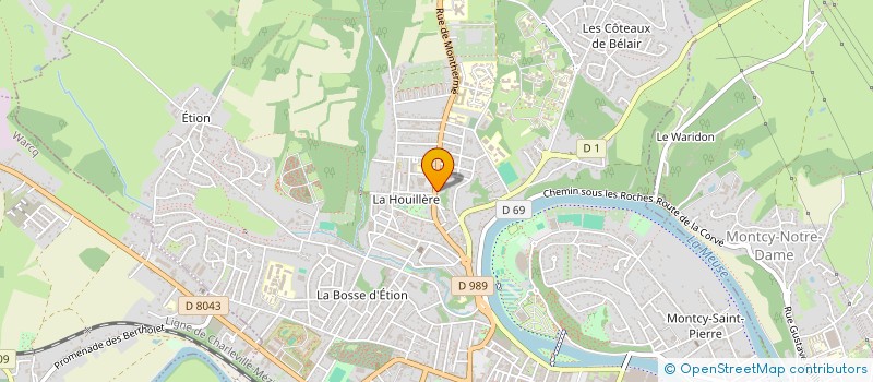 localisation de l'entreprise SCI VERLAINE  CHARLEVILLE-MEZIERES