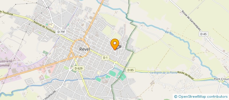 localisation de l'entreprise SCI VERLAINE  REVEL