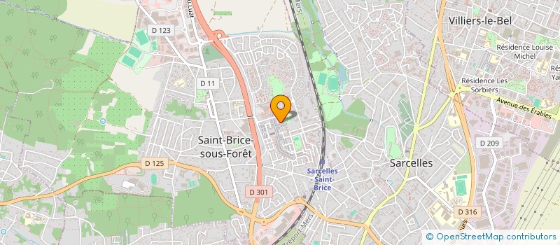 localisation de l'entreprise SCI VERLAINE à SAINT-BRICE-SOUS-FORET