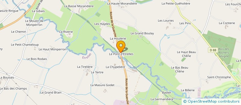 localisation de l'entreprise SCI VERLAINE  VITRE