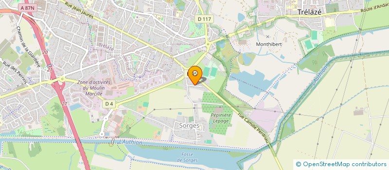 localisation de l'entreprise SCI VERLOUEST  LES PONTS-DE-CE