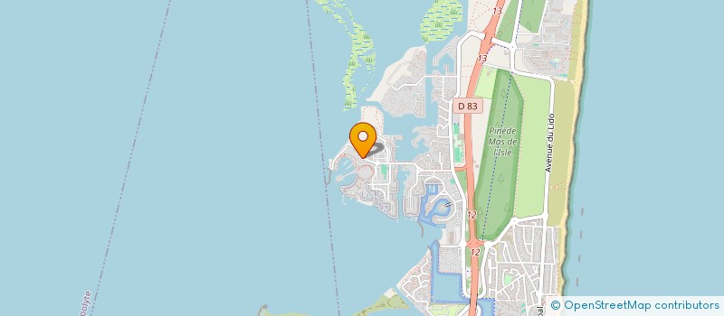 localisation de l'entreprise SCI VERMA  LE BARCARES