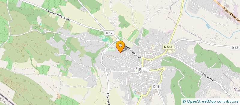 localisation de l'entreprise SCI VERMEER  EGUILLES