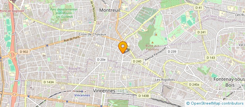 localisation de l'entreprise SCI VERMEIL  MONTREUIL