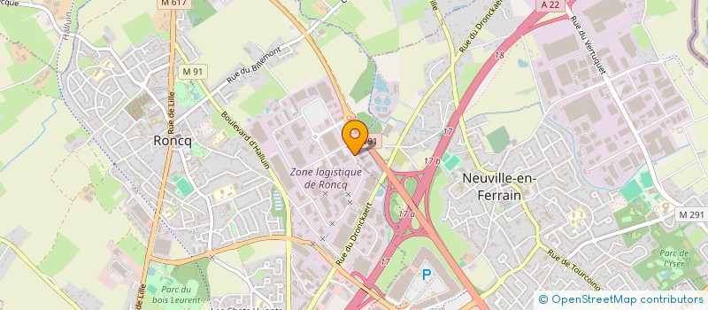 localisation de l'entreprise SCI VERMON à RONCQ