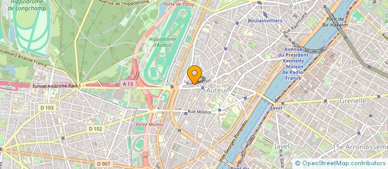 localisation de l'entreprise SCI VERNAISON MOZART  PARIS