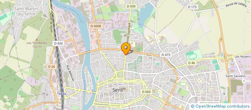 localisation de l'entreprise SCI VERNAT  SENS