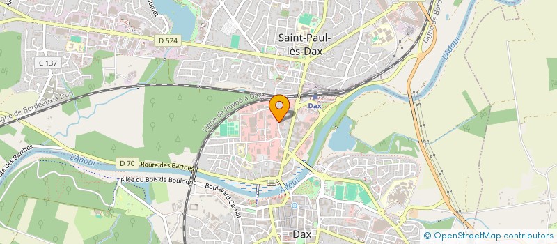 localisation de l'entreprise SCI VERNAUJOUX ET FILS à DAX