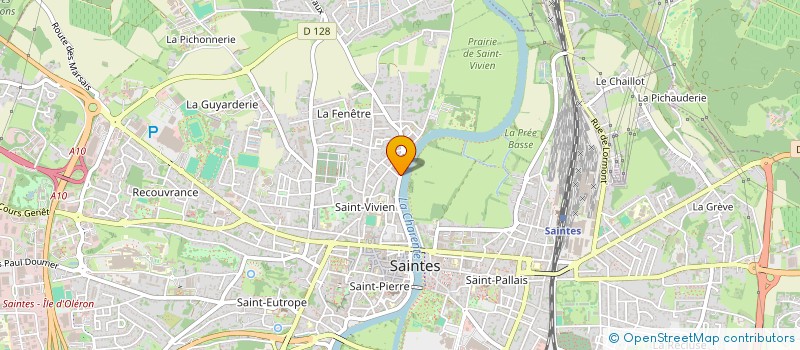 localisation de l'entreprise SCI VERNE  SAINTES