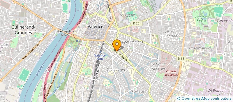 localisation de l'entreprise SCI VERNET à VALENCE