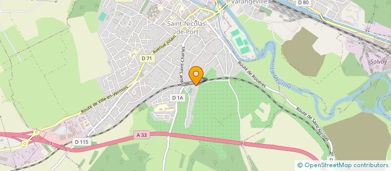 localisation de l'entreprise SCI VERNET DISSARD  SAINT-NICOLAS-DE-PORT