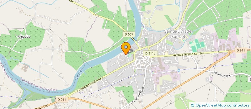 localisation de l'entreprise SCI VERNEY NOCETTE  LE TEMPLE-SUR-LOT