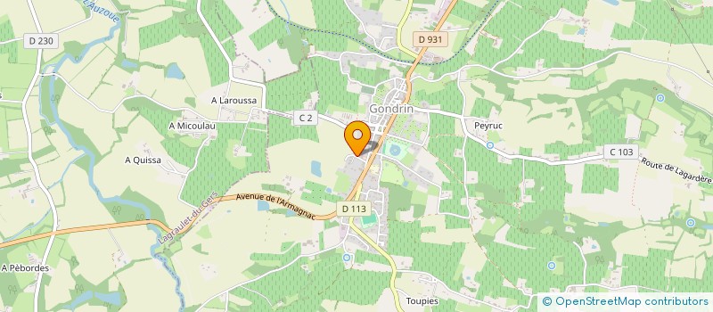 localisation de l'entreprise SCI VERNHES DESCAMPS  LAGRAULET-DU-GERS