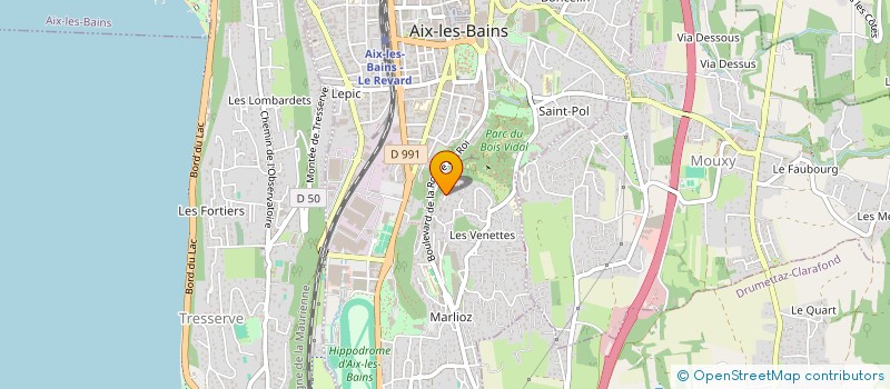 localisation de l'entreprise SCI VERNIER  AIX-LES-BAINS