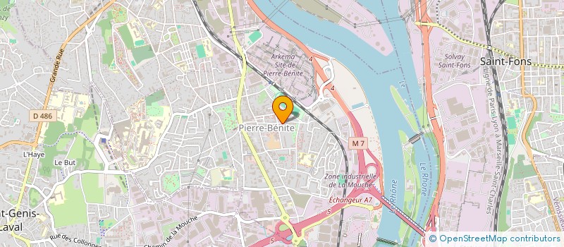 localisation de l'entreprise SCI VERNIER  OULLINS-PIERRE-BENITE