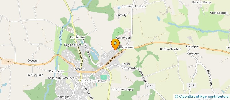 localisation de l'entreprise SCI VERNON BELON  RIEC SUR BELON