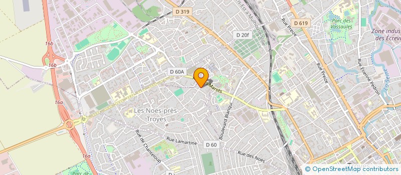 localisation de l'entreprise SCI VERO  LES NOES-PRES-TROYES