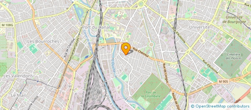 localisation de l'entreprise SCI VERO à DIJON