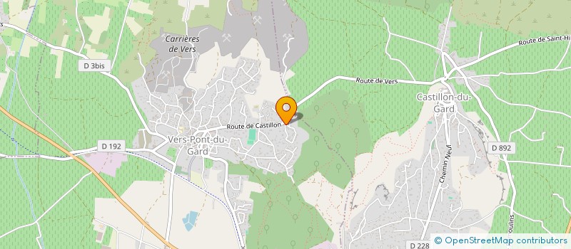 localisation de l'entreprise SCI VERO  VERS-PONT-DU-GARD