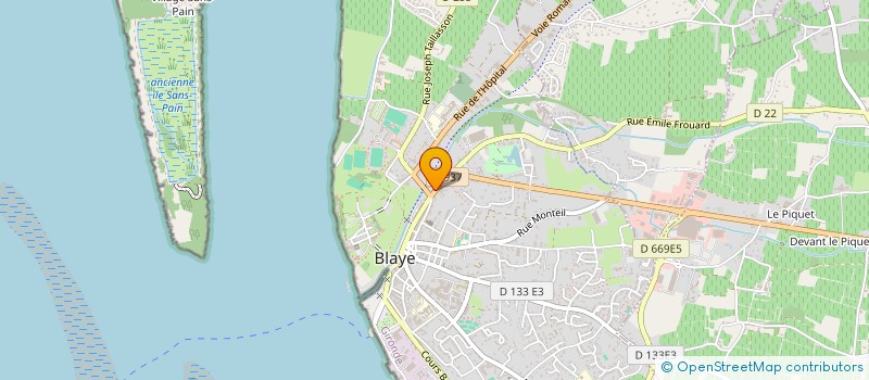 localisation de l'entreprise SCI VERO à BLAYE