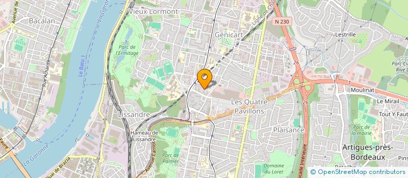 localisation de l'entreprise SCI VERO BEAUTE  LORMONT