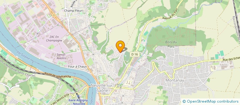 localisation de l'entreprise SCI VEROCARPAO  NEUVILLE-SUR-SAONE