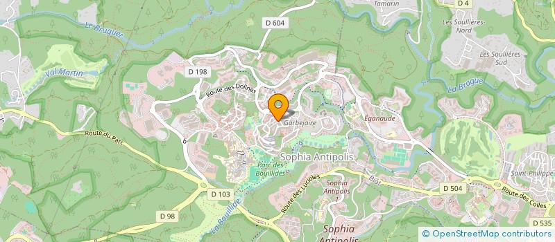 localisation de l'entreprise SCI VERODA  VALBONNE