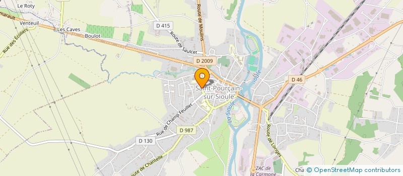 localisation de l'entreprise SCI VEROLAND  SAINT-POURCAIN-SUR-SIOULE