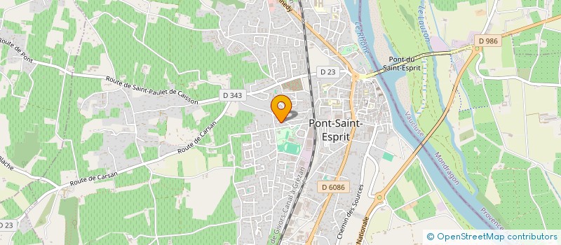 localisation de l'entreprise SCI VEROMI  PONT-SAINT-ESPRIT