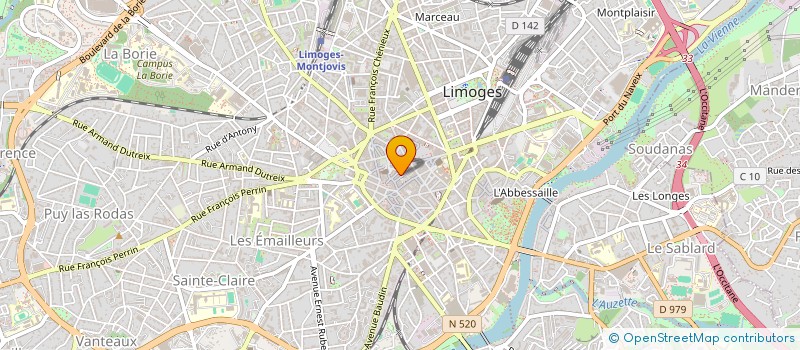 localisation de l'entreprise SCI VERONESE à LIMOGES