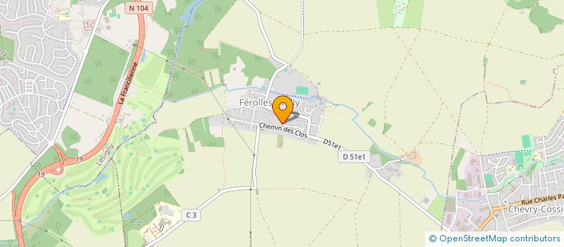 localisation de l'entreprise SCI VERONICA  FEROLLES-ATTILLY