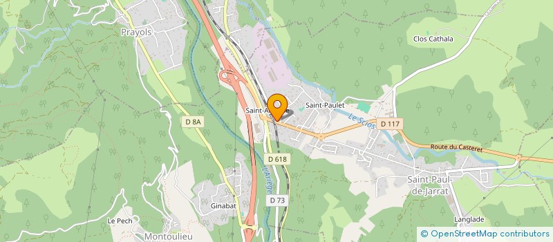 localisation de l'entreprise SCI VERONIQUE à ST-PAUL-DE-JARRAT