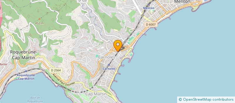 localisation de l'entreprise SCI VERONIQUE à ROQUEBRUNE-CAP-MARTIN