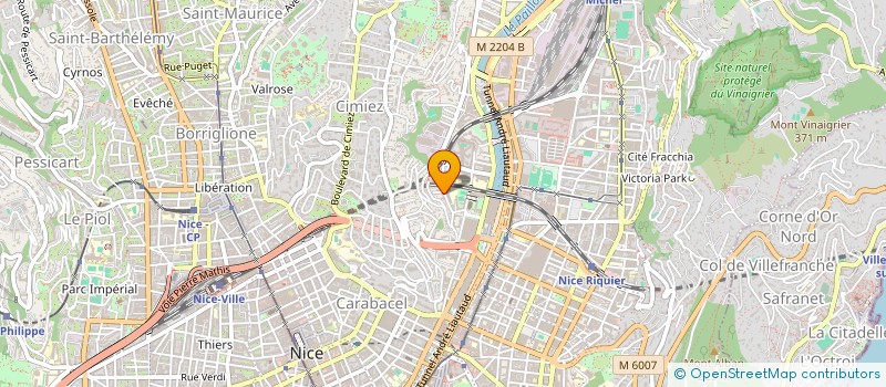 localisation de l'entreprise SCI VERONIQUE à NICE