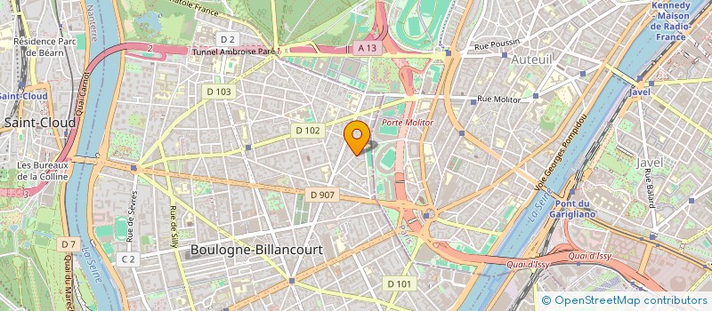 localisation de l'entreprise SCI VERONIQUE AZUR à BOULOGNE-BILLANCOURT