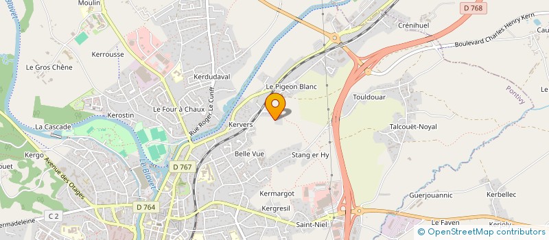 localisation de l'entreprise SCI VERONIQUE ET JEROME FORESTIER  PONTIVY