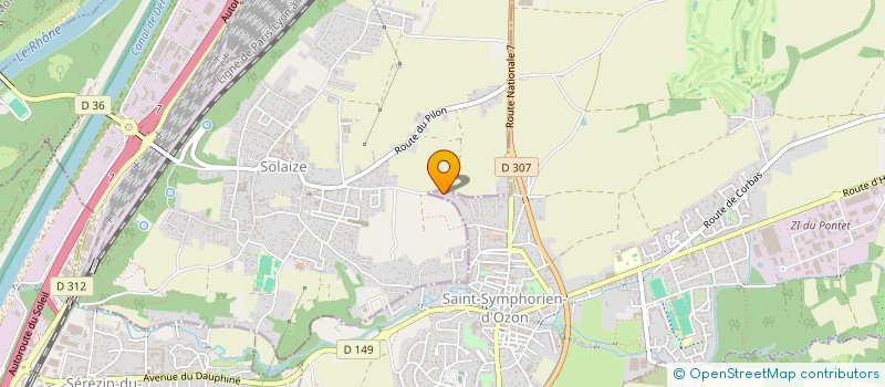 localisation de l'entreprise SCI VERONIQUE MARC  SAINT-SYMPHORIEN-D'OZON