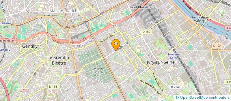 localisation de l'entreprise SCI VEROSTEF à IVRY-SUR-SEINE