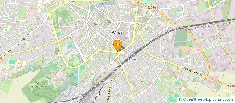 localisation de l'entreprise SCI VERPLANCKEN INVEST à ARRAS