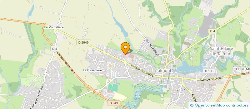 localisation de l'entreprise SCI VERRAUX  TALMONT-SAINT-HILAIRE