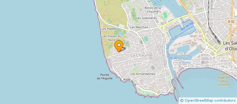 localisation de l'entreprise SCI VERRE-COURANT à LES SABLES D'OLONNE