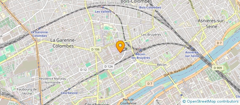localisation de l'entreprise SCI VERRE D'EAU PARTNERS à BOIS-COLOMBES