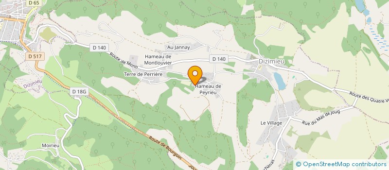 localisation de l'entreprise SCI VERRELLI T.F.D.L.C.  DIZIMIEU